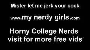 Nerdy chicks on duty involving acquire laid joining you be aware JOI
